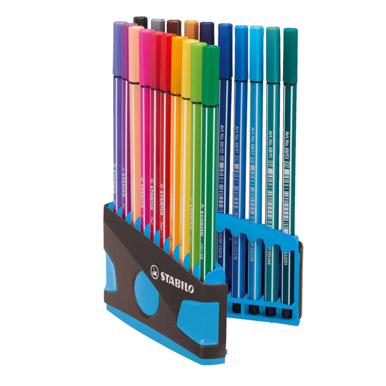 Pen 68 viltstift Colorparade 20 kleuren - Antraciet